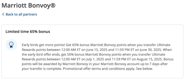 Chase to Marriott Transfer Bonus: Get 65% More Points Through June 30