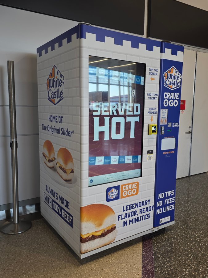 White Castle Goes Robotic: The Fully Automated Slider Kiosk Lands at Boston Logan Airport